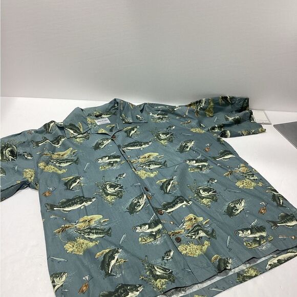 David Carey Originals Bermuda Fish Design Shirt 2XL NWT - Picture 11 of 11